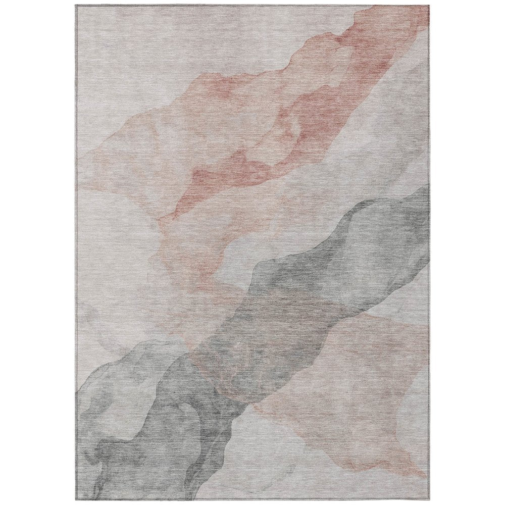Machine Washable Indoor/Outdoor Chantille ACN2109 Salmon 3 x 5 Rug