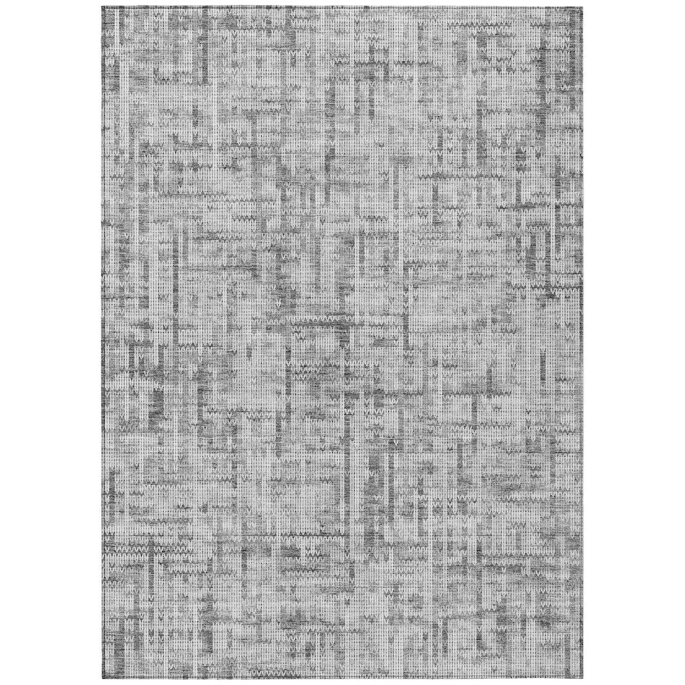 Machine Washable Indoor/Outdoor Chantille ACN2130 Gray 3 x 5 Rug
