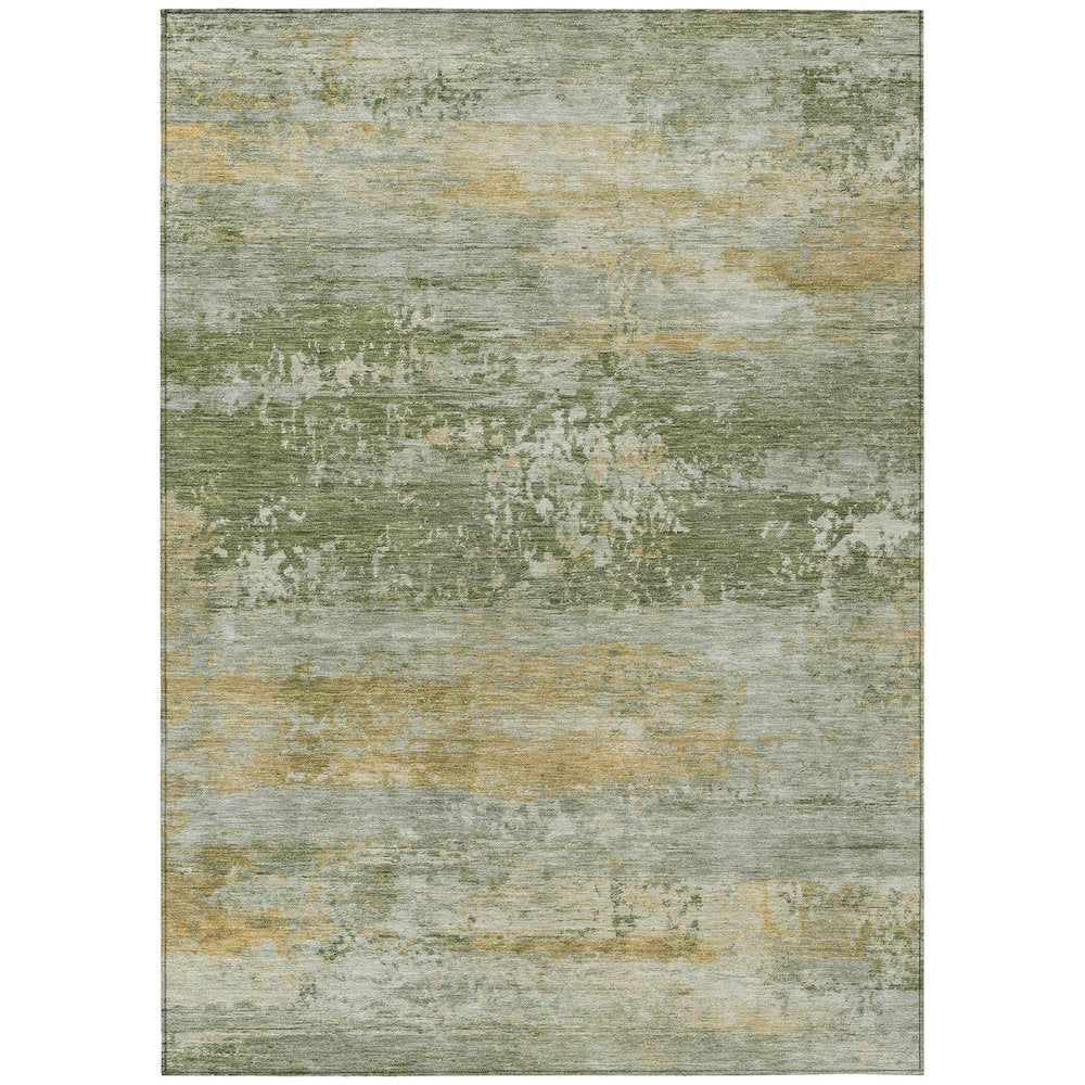 Machine Washable Indoor/Outdoor Chantille ACN2146 Aloe 3 x 5 Rug