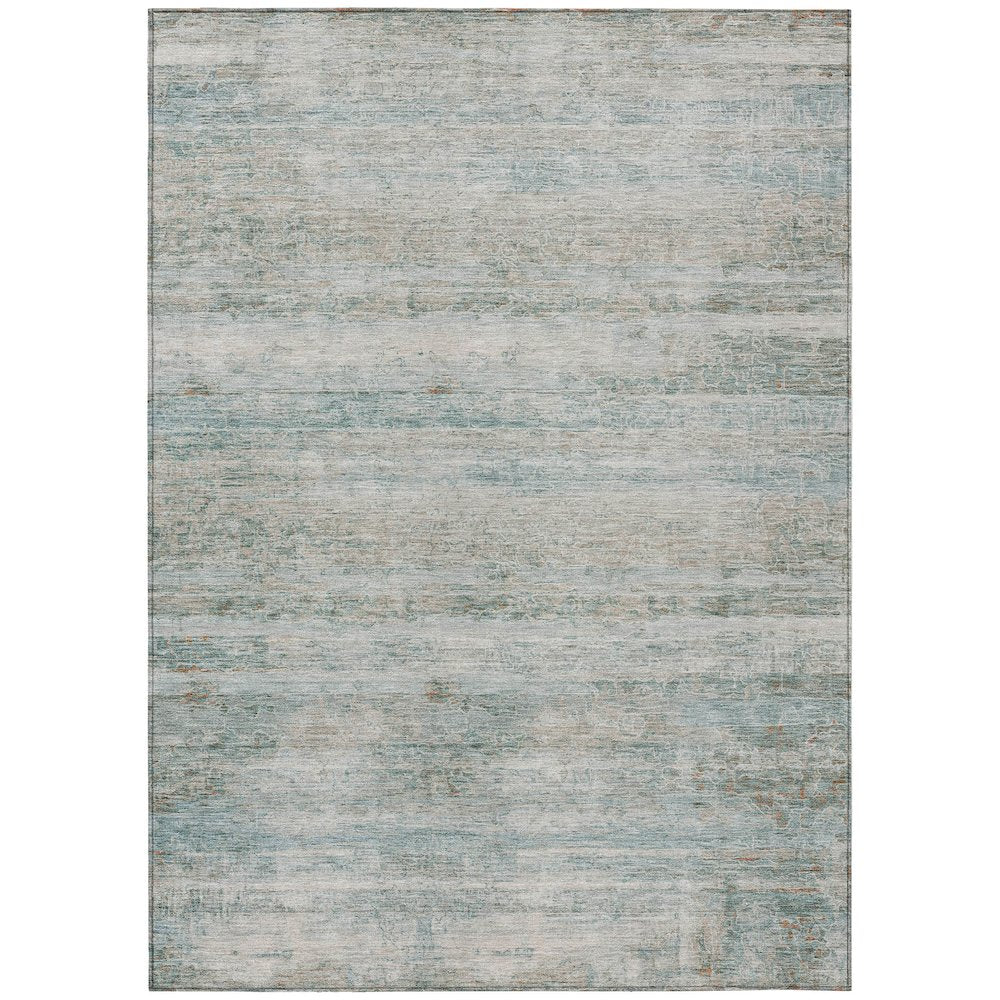 Machine Washable Indoor/Outdoor Chantille ACN2154 Aqua 3 x 5 Rug