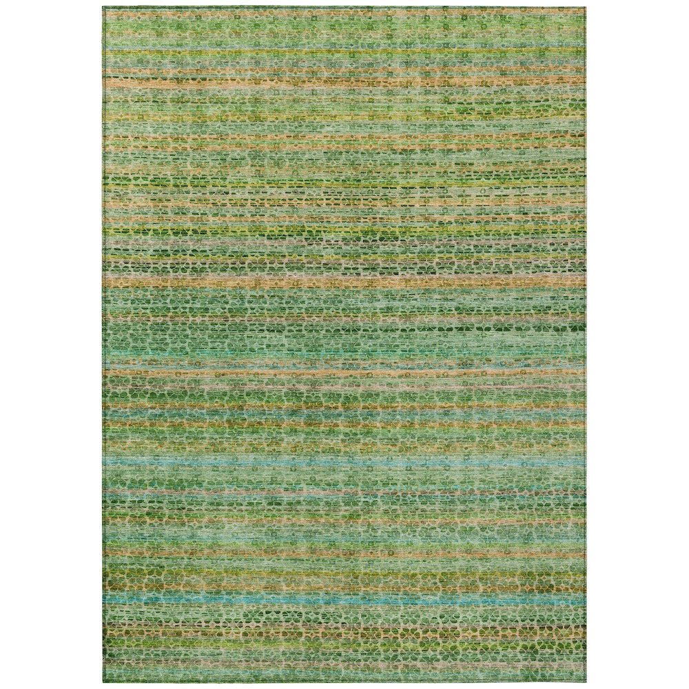 Machine Washable Indoor/Outdoor Chantille ACN2155 Teal 3 x 5 Rug
