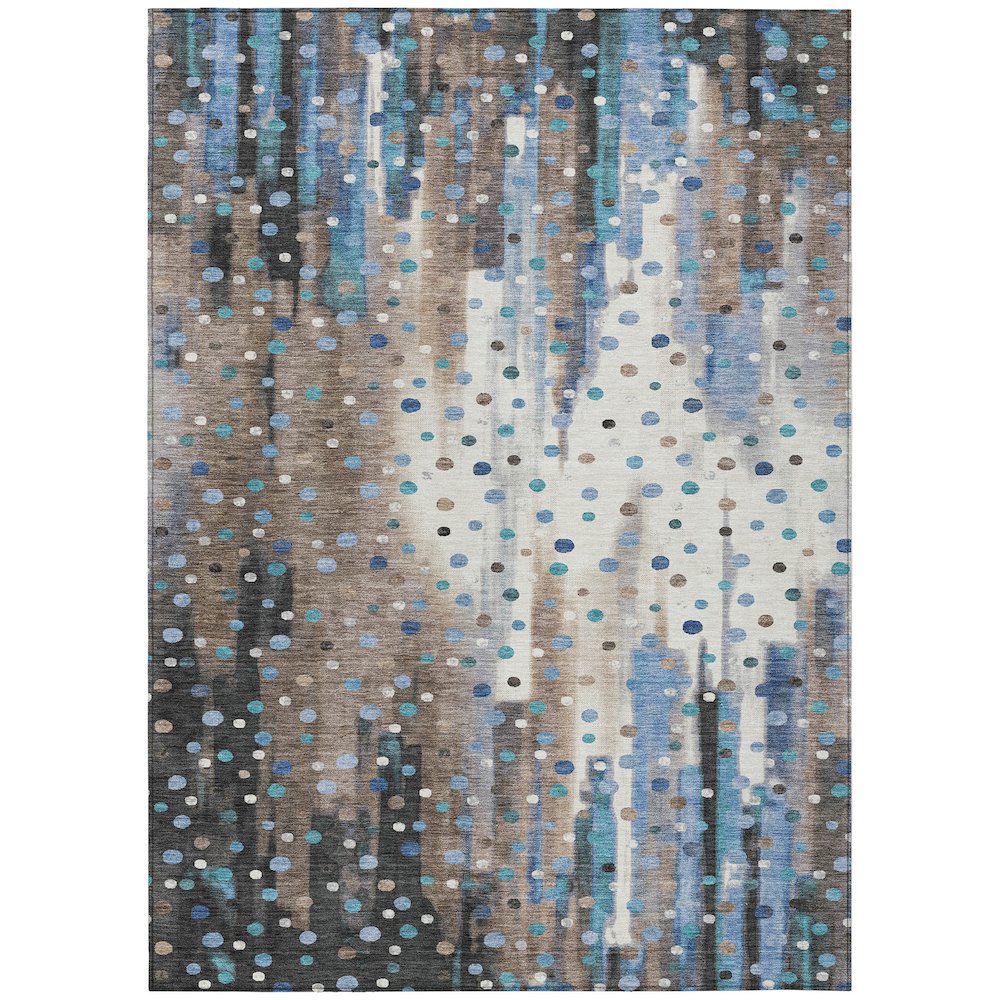 Machine Washable Indoor/Outdoor Chantille ACN2213 Taupe 3 x 5 Rug