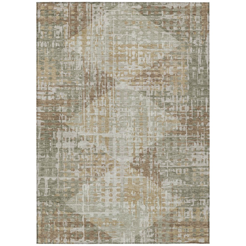 Machine Washable Indoor/Outdoor Chantille ACN2026 Aloe 5 x 76 Rug