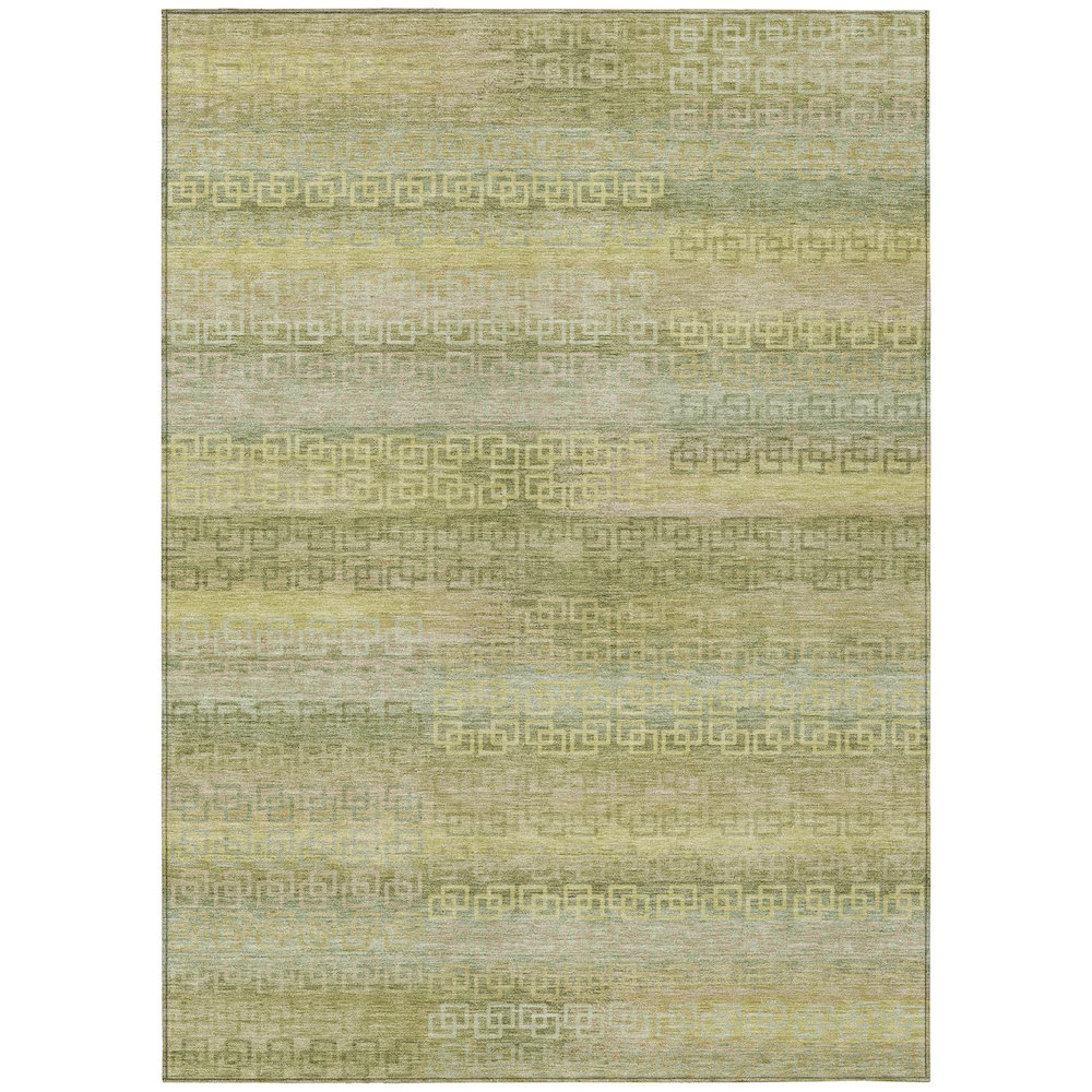 Machine Washable Indoor/Outdoor Chantille ACN2029 Sage 5 x 76 Rug