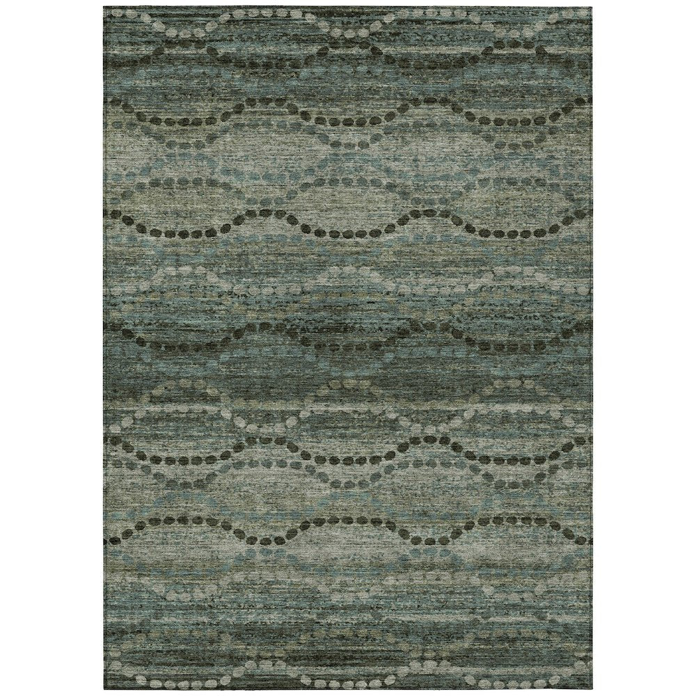 Machine Washable Indoor/Outdoor Chantille ACN2031 Aloe 5 x 76 Rug