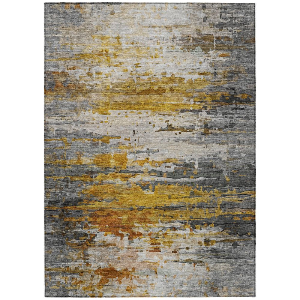 Machine Washable Indoor/Outdoor Chantille ACN2034 Copper 5 x 76 Rug