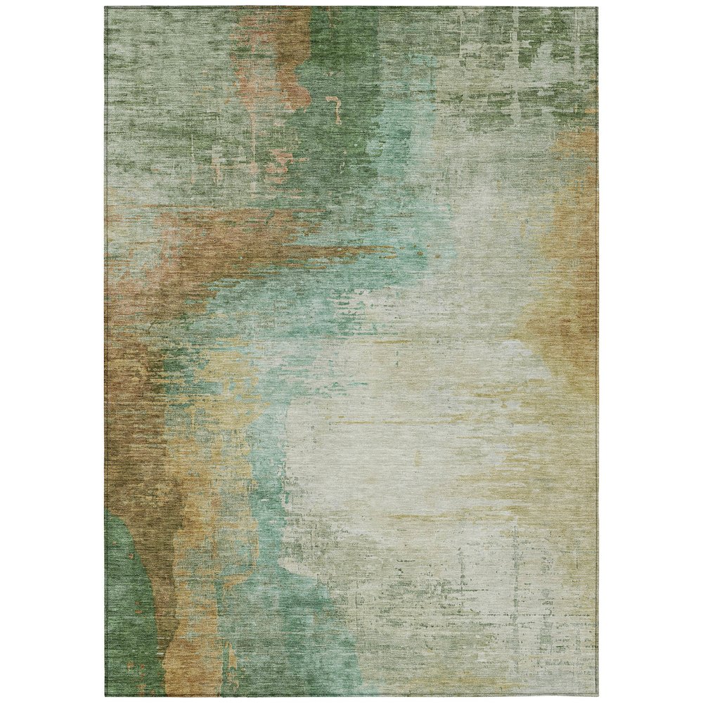 Machine Washable Indoor/Outdoor Chantille ACN2041 Aloe 5 x 76 Rug