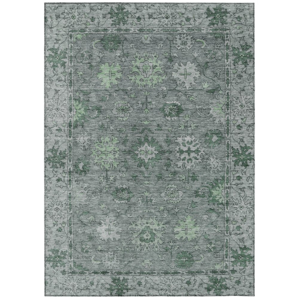 Machine Washable Indoor/Outdoor Chantille ACN2051 Aloe 5 x 76 Rug