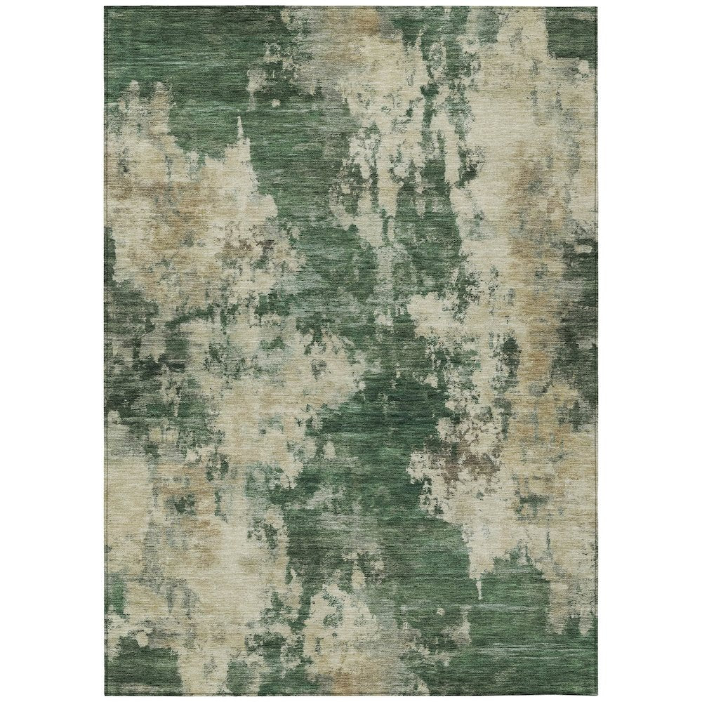 Machine Washable Indoor/Outdoor Chantille ACN2066 Fern 5 x 76 Rug