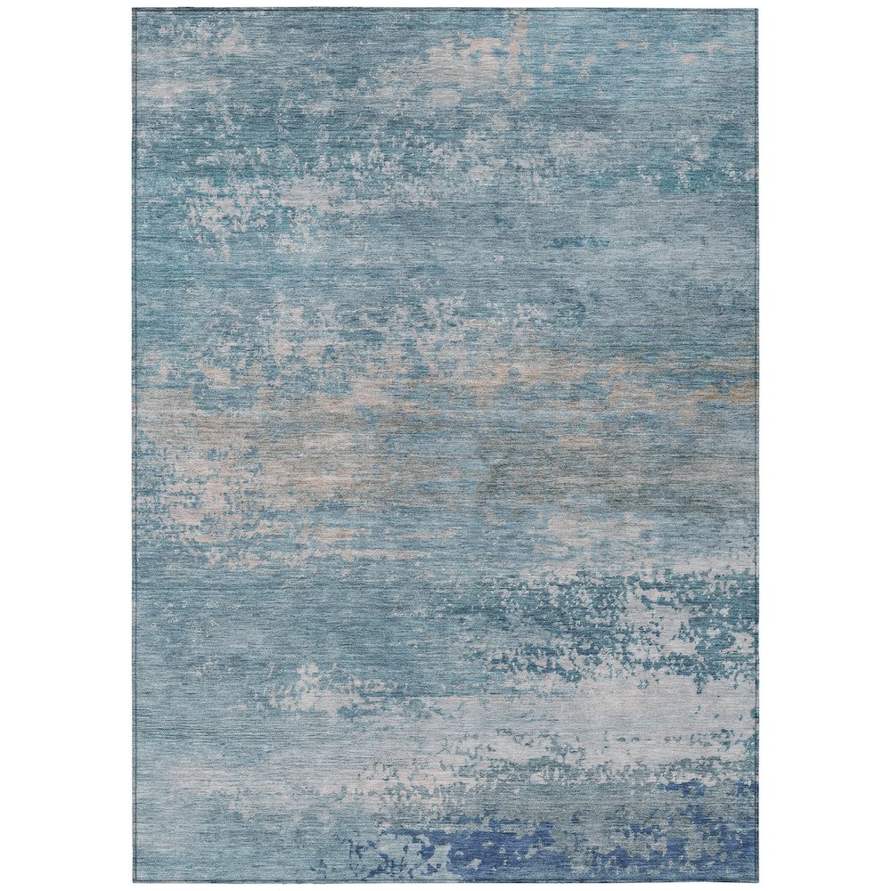 Machine Washable Indoor/Outdoor Chantille ACN2071 Sky 5 x 76 Rug