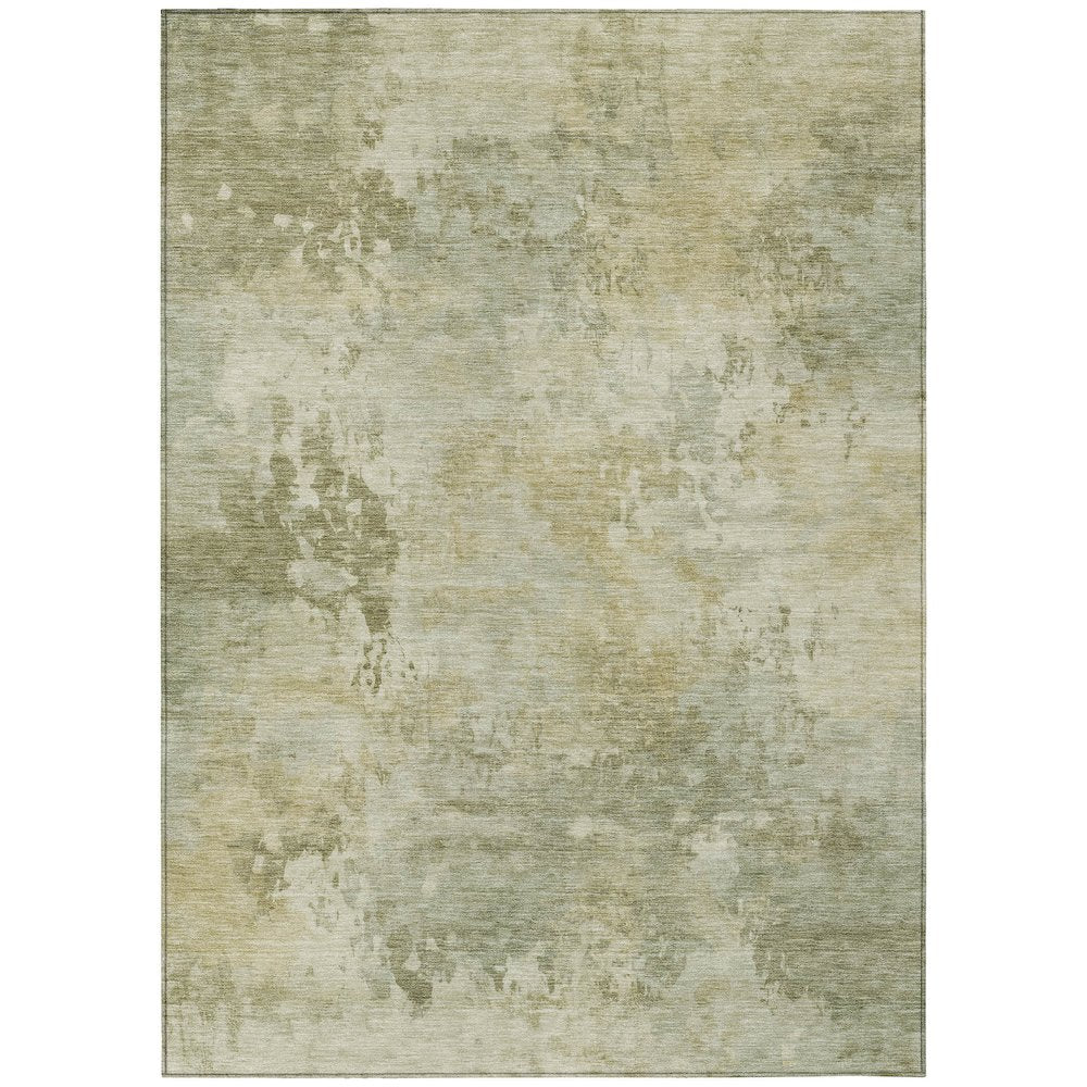 Machine Washable Indoor/Outdoor Chantille ACN2073 Sage 5 x 76 Rug