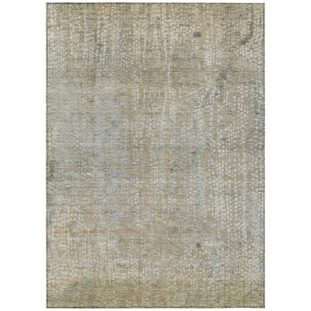 Machine Washable Indoor/Outdoor Chantille ACN2087 Beige 5 x 76 Rug