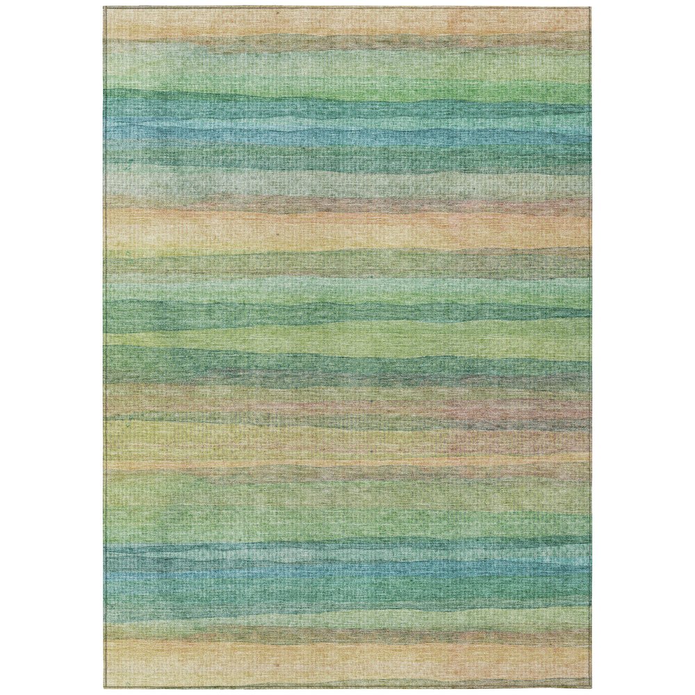 Machine Washable Indoor/Outdoor Chantille ACN2093 Aloe 5 x 76 Rug