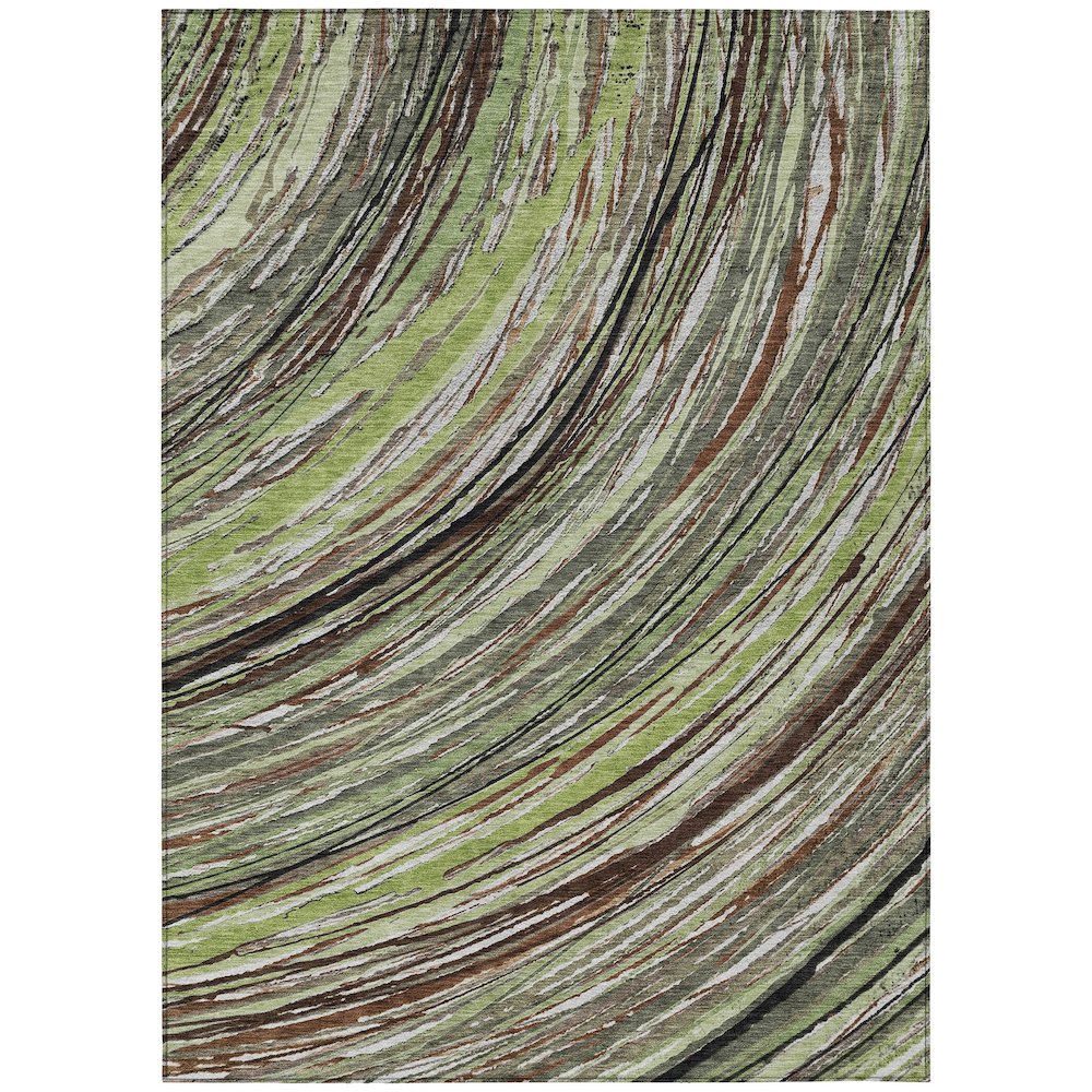 Machine Washable Indoor/Outdoor Chantille ACN2094 Aloe 5 x 76 Rug