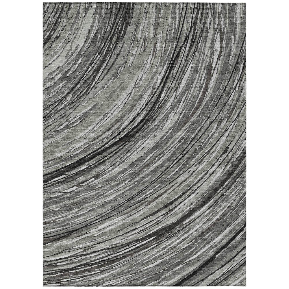 Machine Washable Indoor/Outdoor Chantille ACN2094 Taupe 5 x 76 Rug