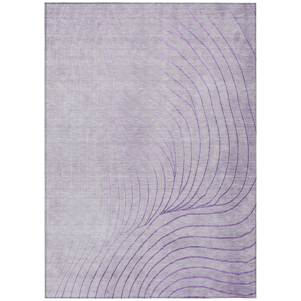 Machine Washable Indoor/Outdoor Chantille ACN2107 Lavender 5 x 76 Rug