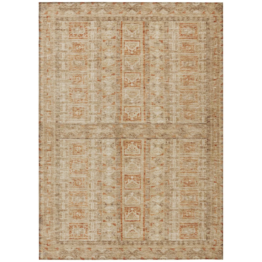 Machine Washable Indoor/Outdoor Chantille ACN2173 Paprika 5 x 76 Rug