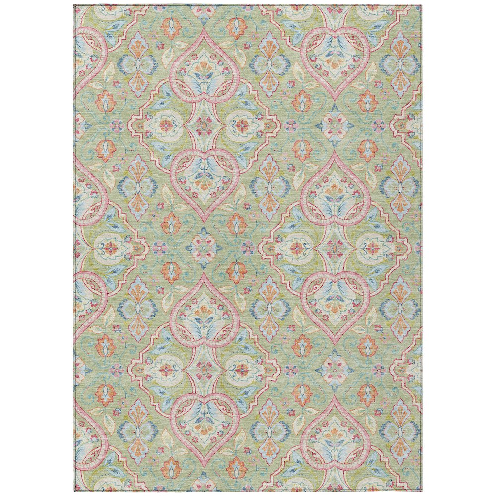 Machine Washable Indoor/Outdoor Chantille ACN2207 Aloe 5 x 76 Rug