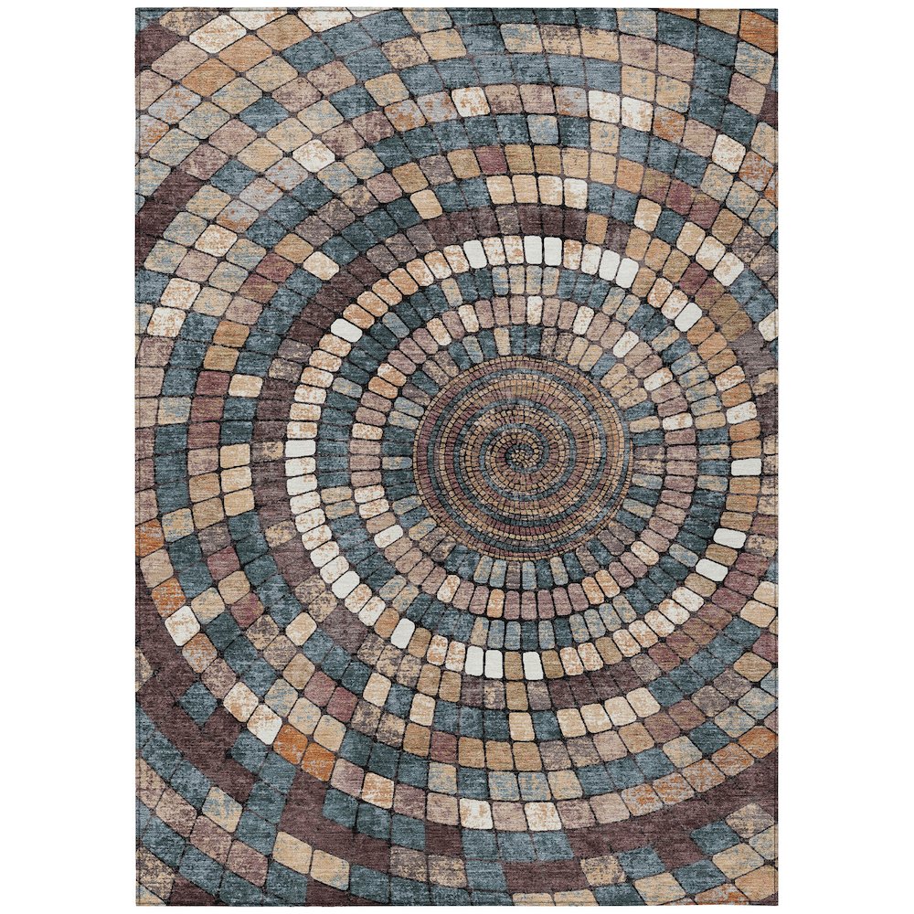 Machine Washable Indoor/Outdoor Chantille ACN2216 Copper 5 x 76 Rug