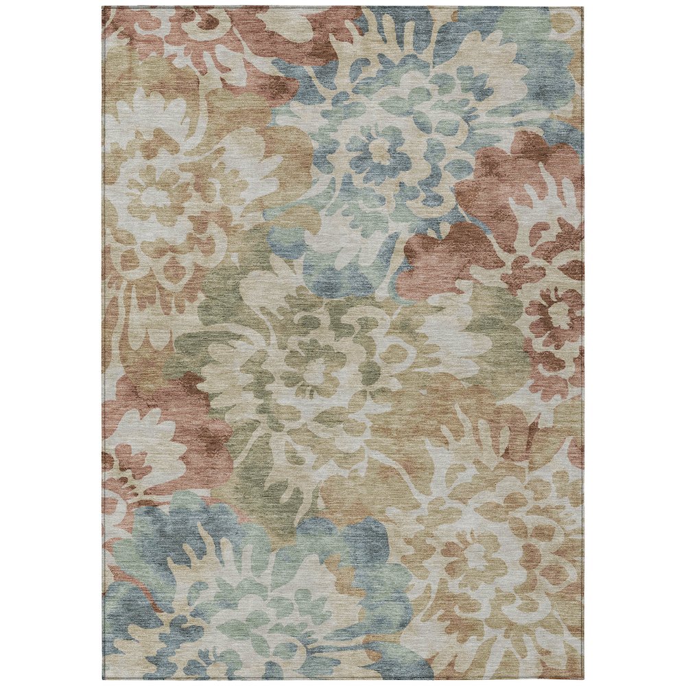 Machine Washable Indoor/Outdoor Chantille ACN2028 Paprika 8 x 10 Rug