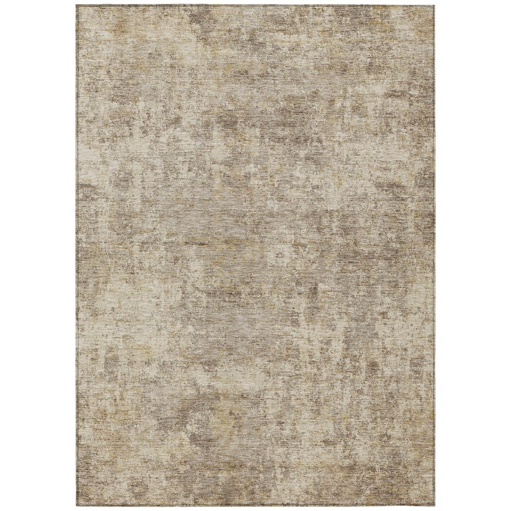 Machine Washable Indoor/Outdoor Chantille ACN2061 Taupe 8 x 10 Rug