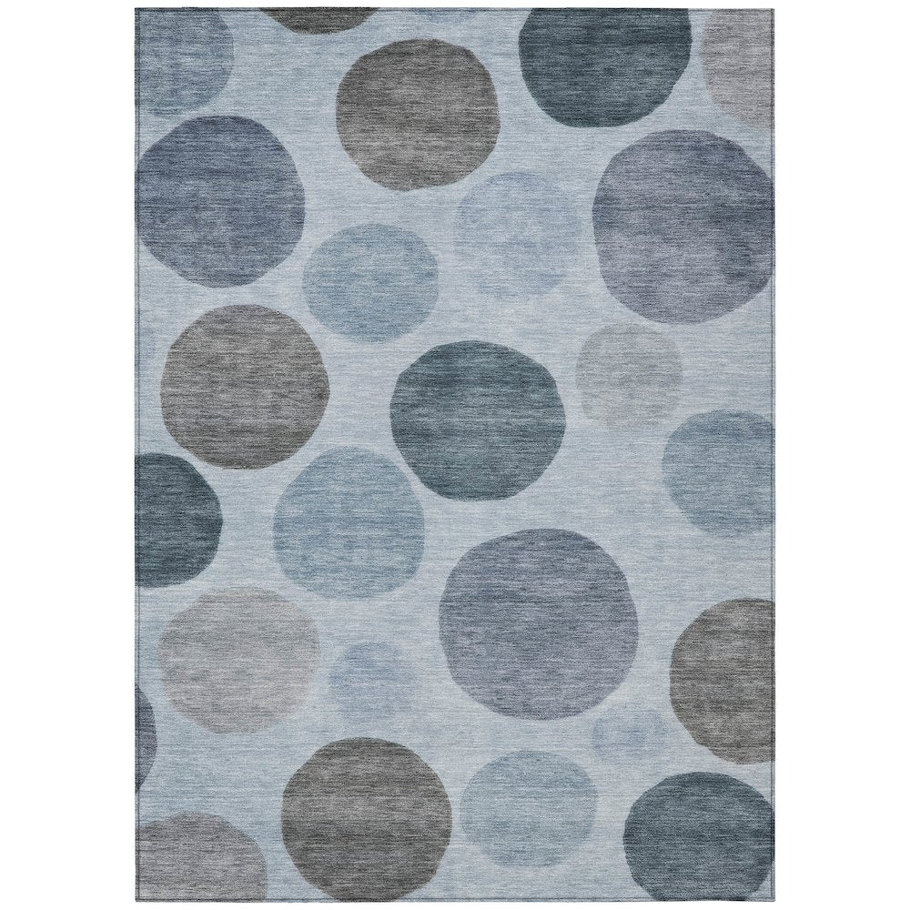 Machine Washable Indoor/Outdoor Chantille ACN2062 Blue 8 x 10 Rug