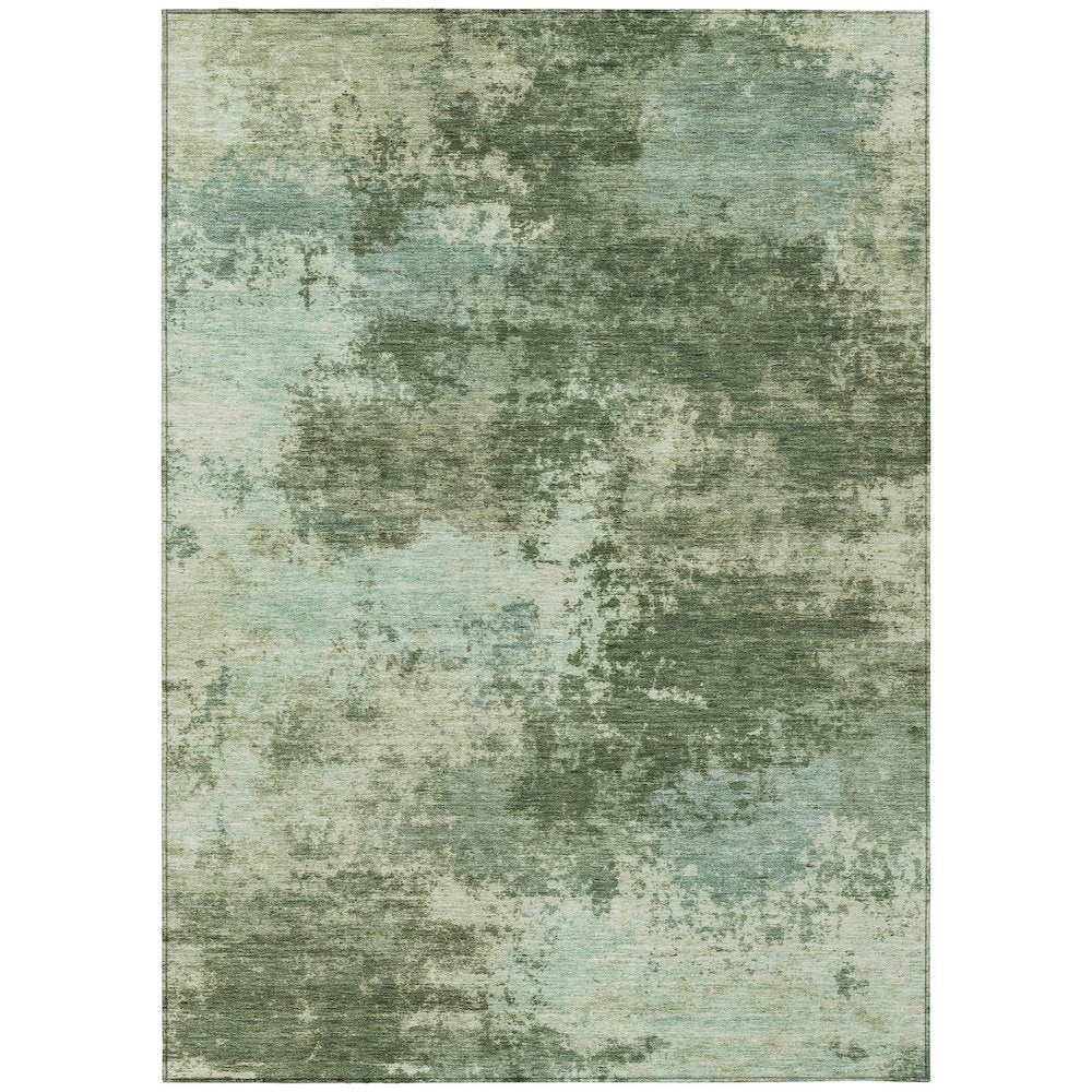 Machine Washable Indoor/Outdoor Chantille ACN2065 Aloe 8 x 10 Rug