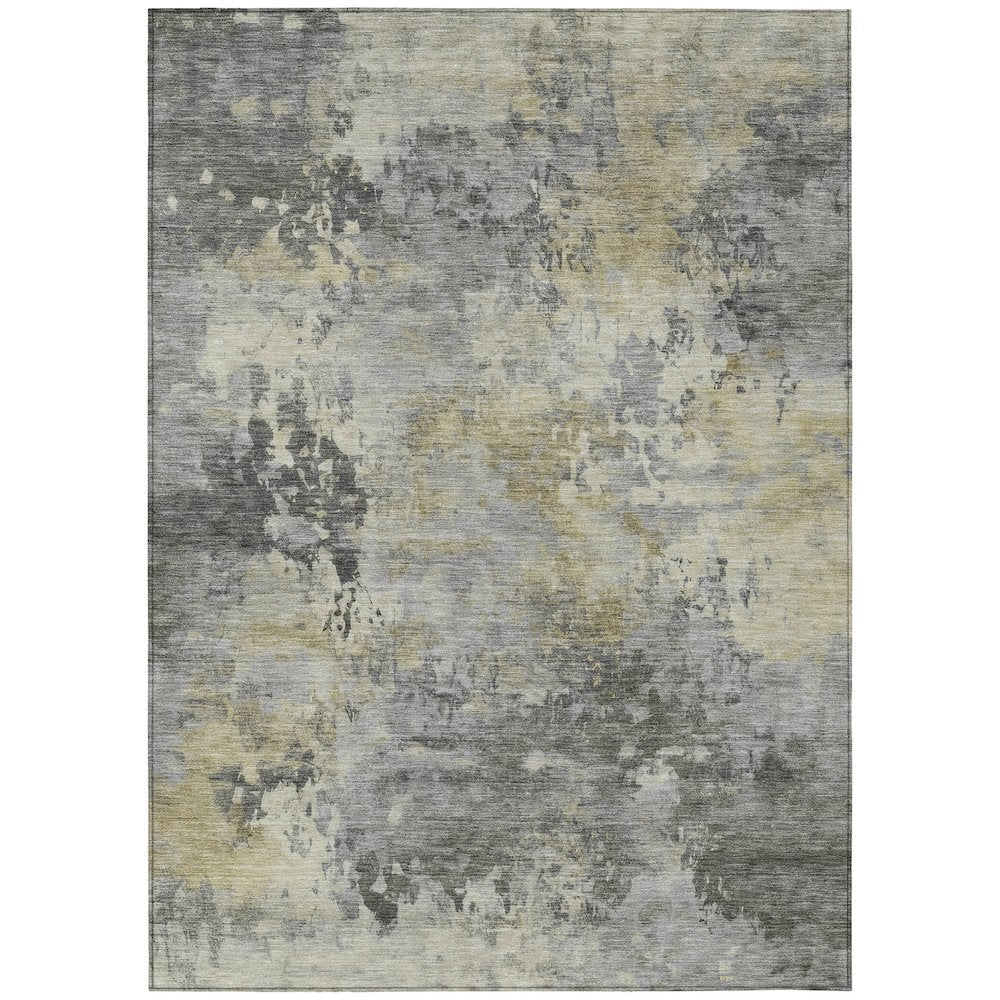 Machine Washable Indoor/Outdoor Chantille ACN2073 Pewter 8 x 10 Rug