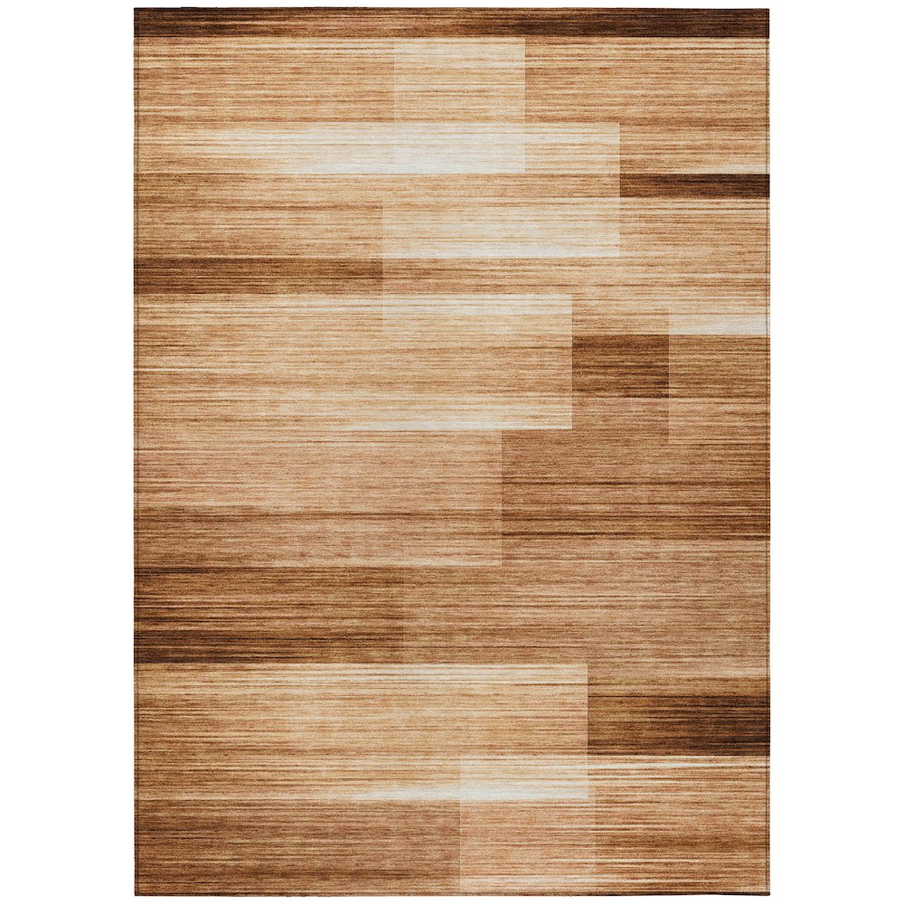 Machine Washable Indoor/Outdoor Chantille ACN2082 Paprika 8 x 10 Rug