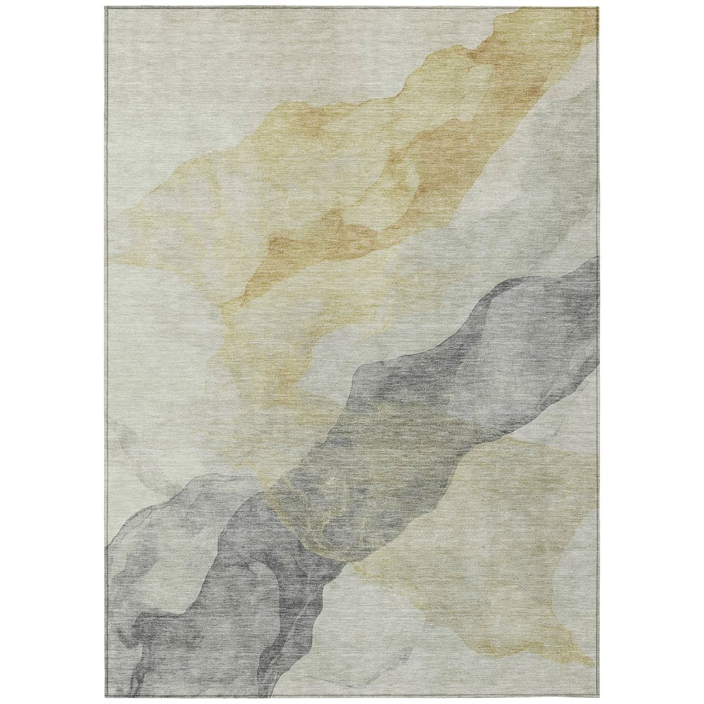 Machine Washable Indoor/Outdoor Chantille ACN2109 Beige 8 x 10 Rug
