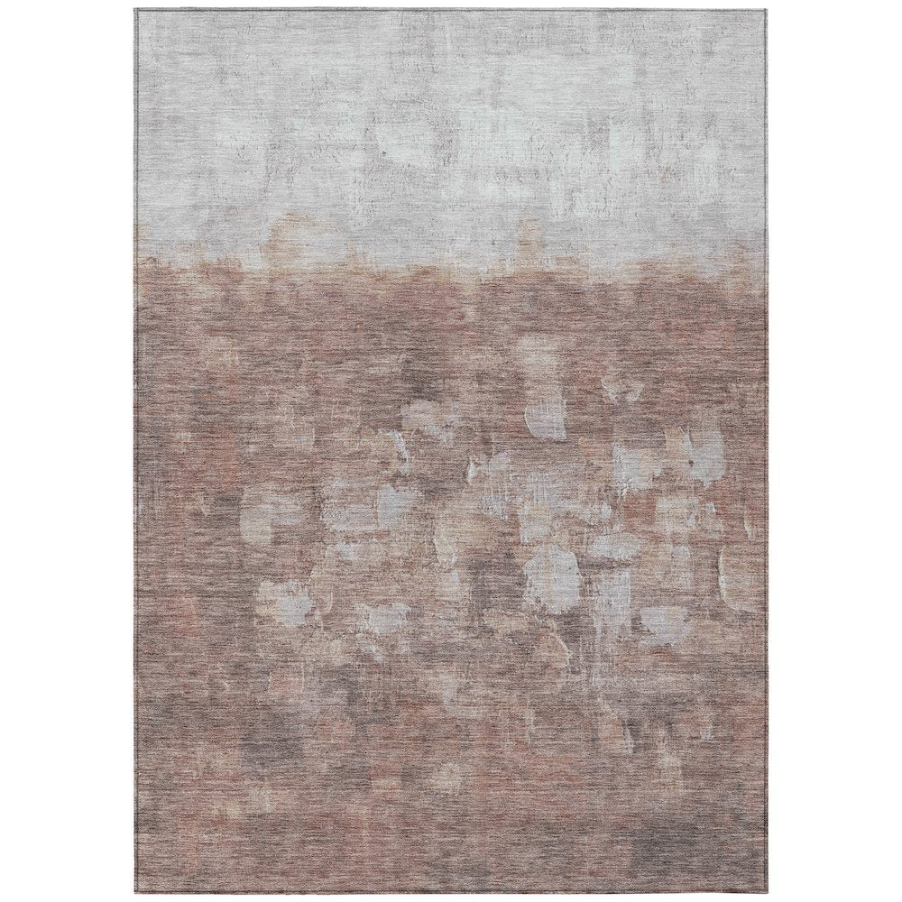 Machine Washable Indoor/Outdoor Chantille ACN2119 Paprika 8 x 10 Rug