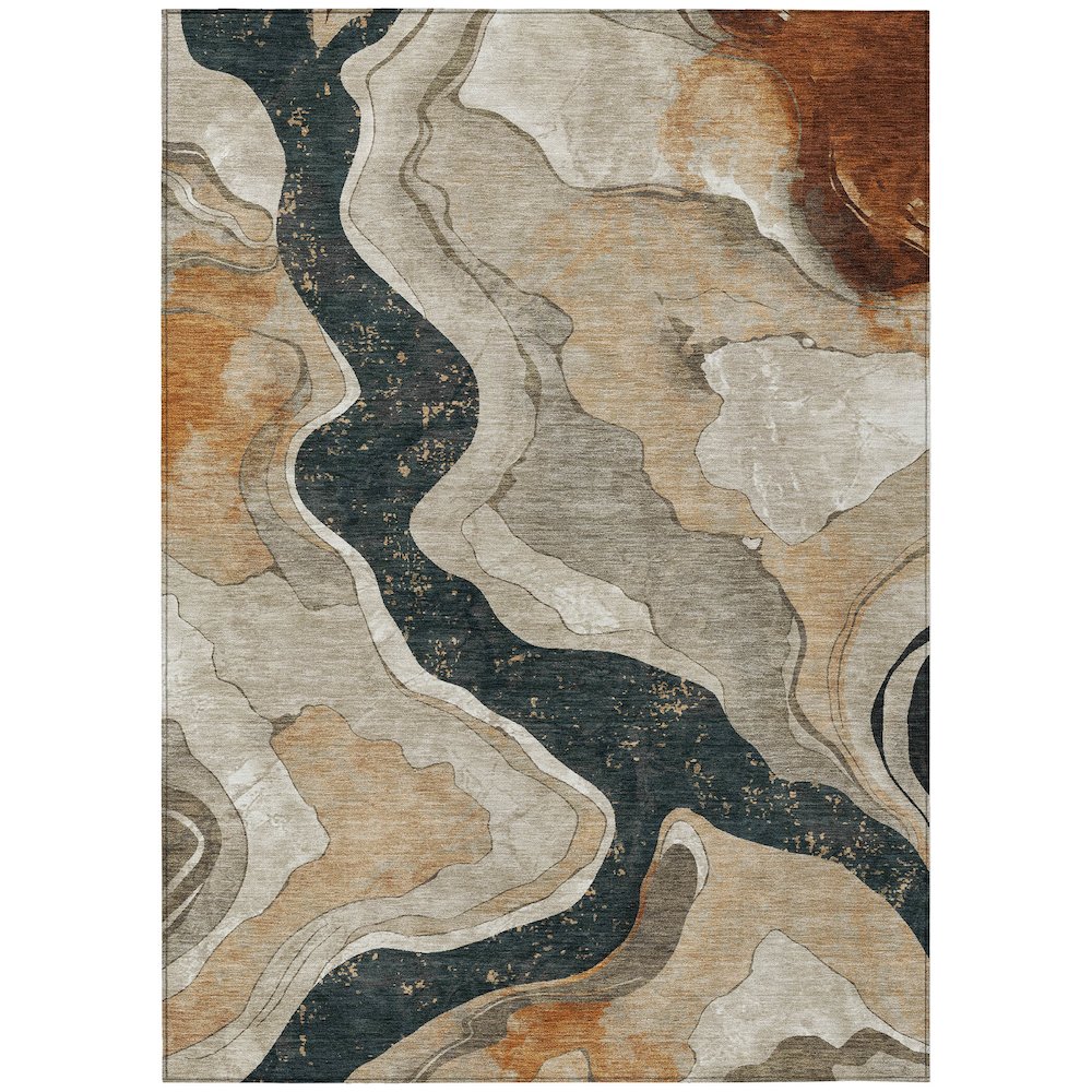 Machine Washable Indoor/Outdoor Chantille ACN2219 Putty 8 x 10 Rug