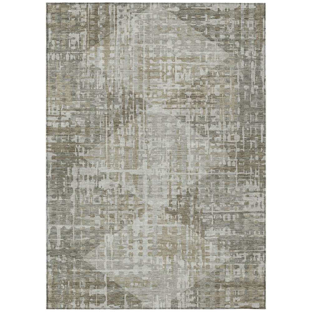 Machine Washable Indoor/Outdoor Chantille ACN2026 Pewter 9 x 12 Rug