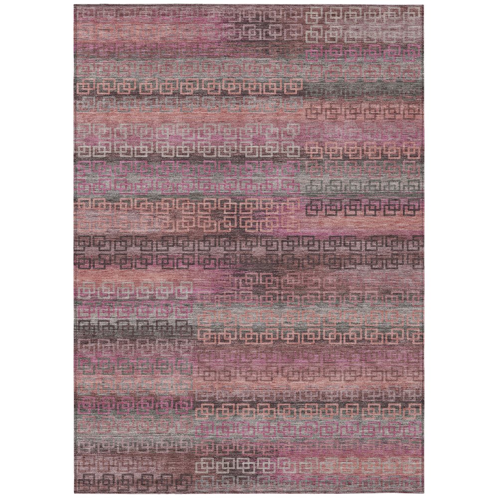 Machine Washable Indoor/Outdoor Chantille ACN2029 Pink 9 x 12 Rug