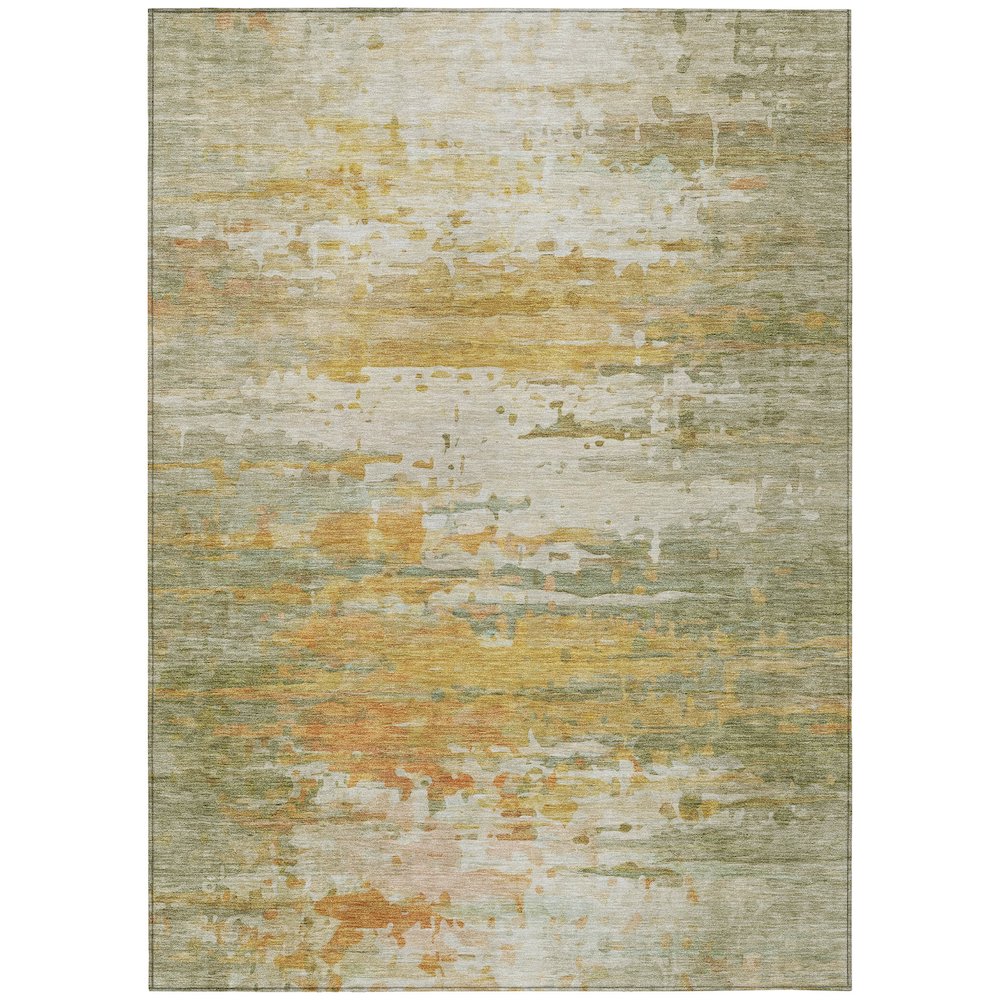 Machine Washable Indoor/Outdoor Chantille ACN2034 Aloe 9 x 12 Rug
