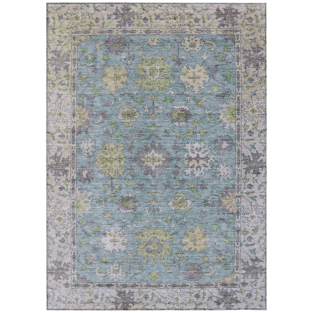 Machine Washable Indoor/Outdoor Chantille ACN2052 Seafoam 9 x 12 Rug