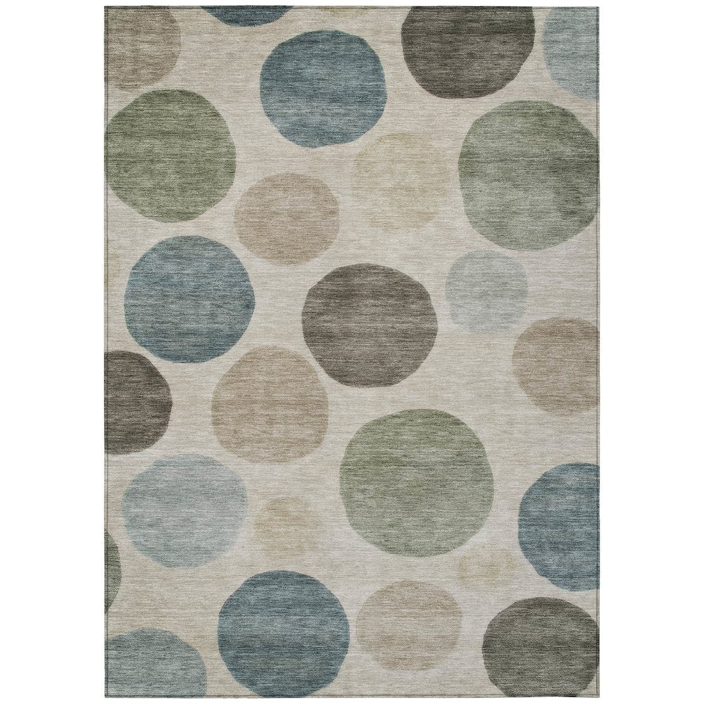 Machine Washable Indoor/Outdoor Chantille ACN2062 Khaki 9 x 12 Rug
