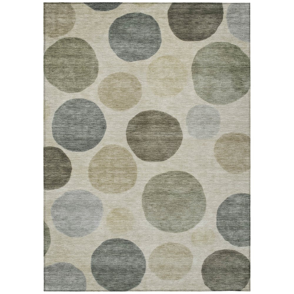 Machine Washable Indoor/Outdoor Chantille ACN2062 Taupe 9 x 12 Rug