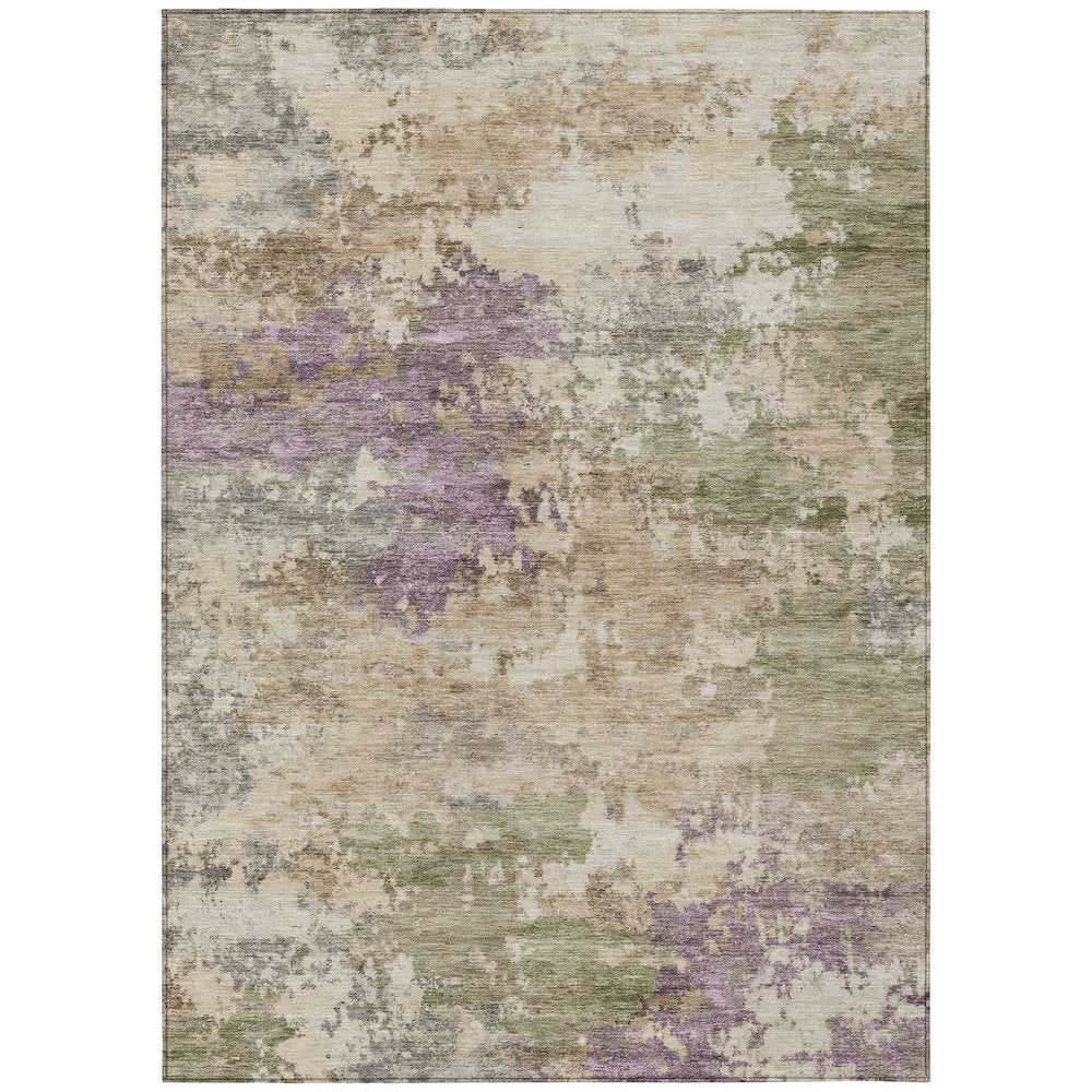 Machine Washable Indoor/Outdoor Chantille ACN2068 Beige 9 x 12 Rug