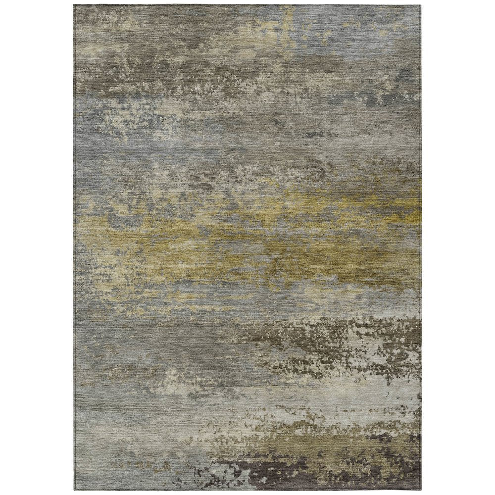 Machine Washable Indoor/Outdoor Chantille ACN2071 Taupe 9 x 12 Rug