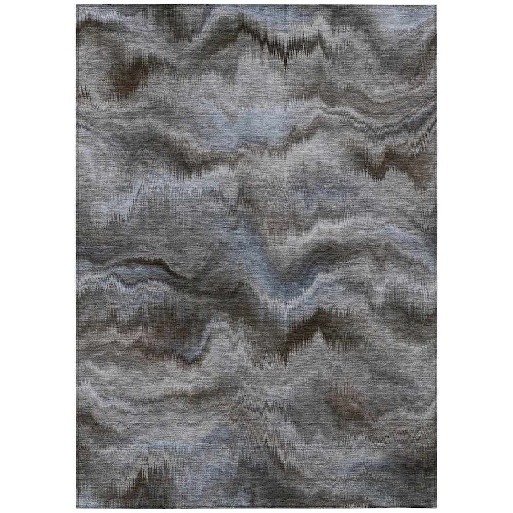 Machine Washable Indoor/Outdoor Chantille ACN2095 Taupe 9 x 12 Rug