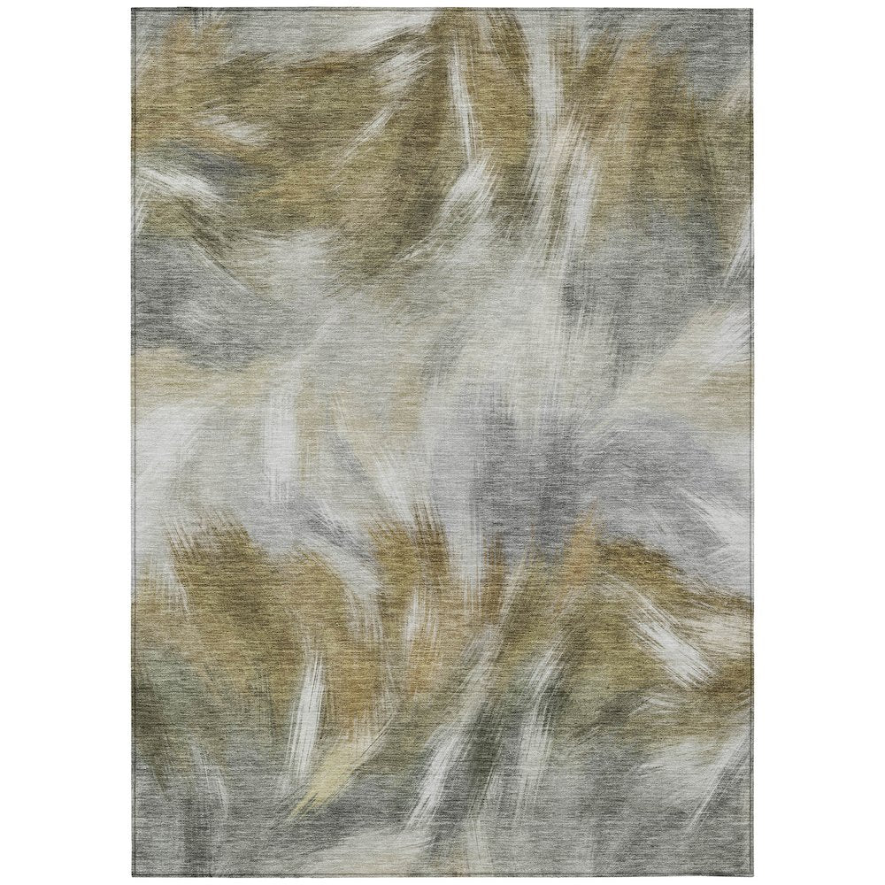 Machine Washable Indoor/Outdoor Chantille ACN2096 Pewter 9 x 12 Rug