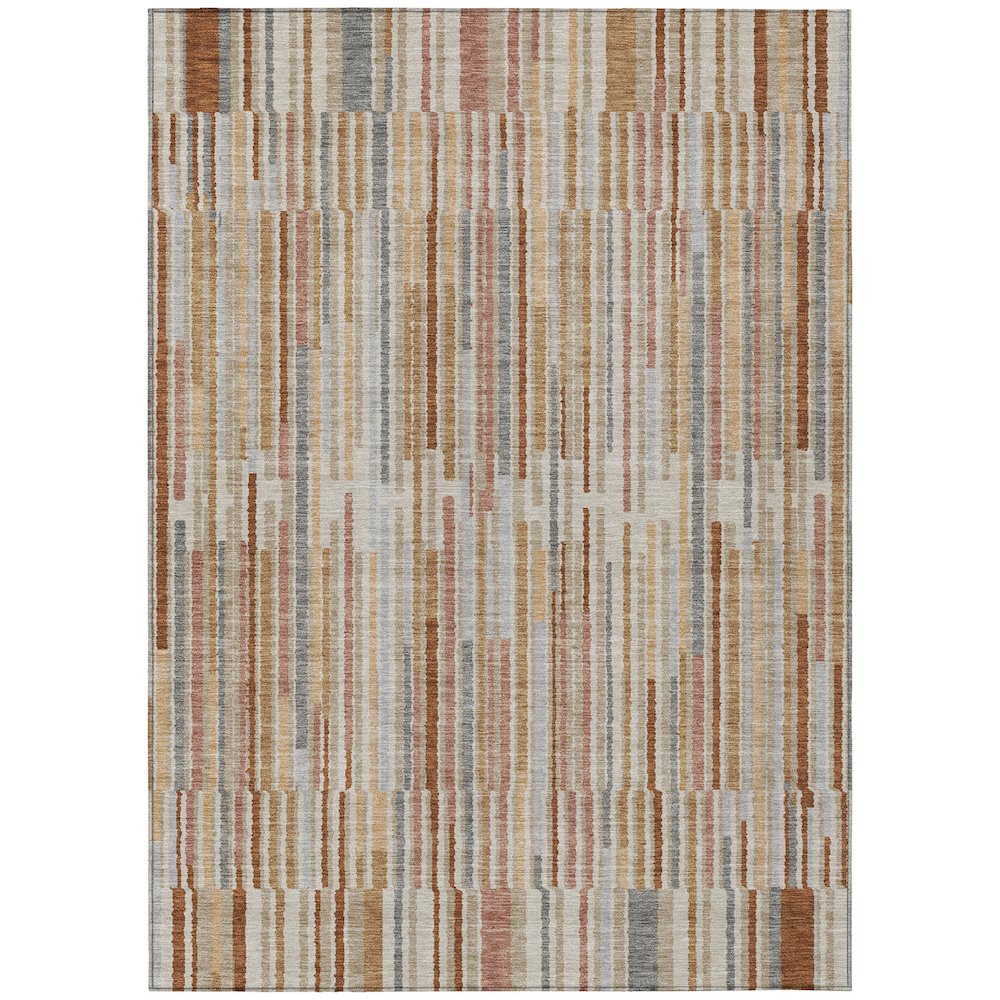 Machine Washable Indoor/Outdoor Chantille ACN2102 Paprika 9 x 12 Rug