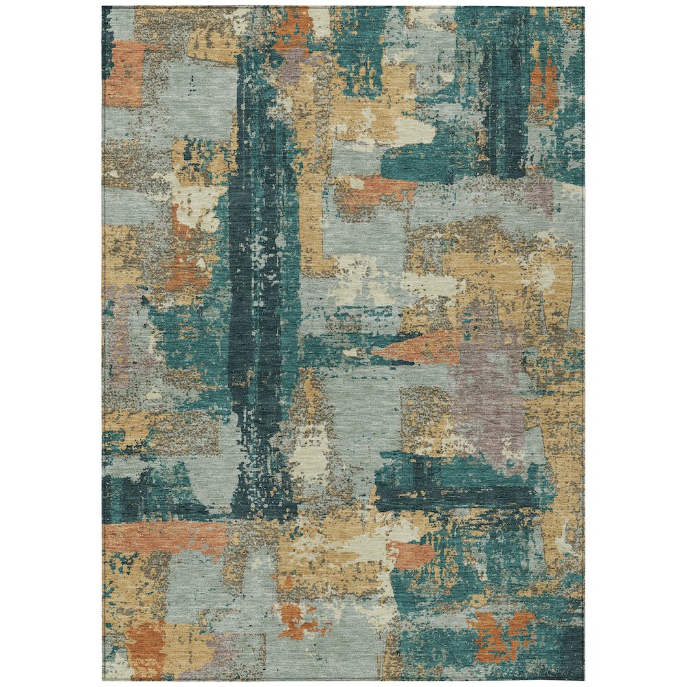 Machine Washable Indoor/Outdoor Chantille ACN2212 Seafoam 9 x 12 Rug