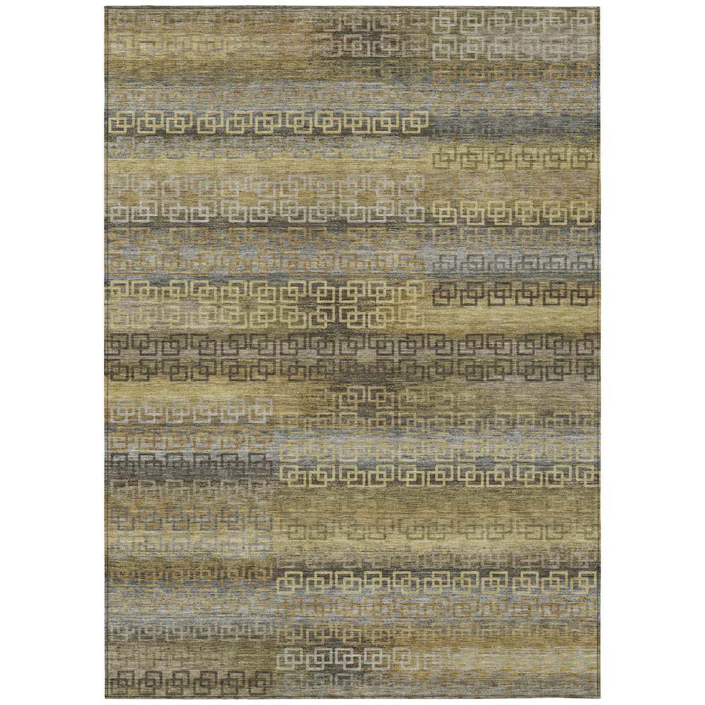 Machine Washable Indoor/Outdoor Chantille ACN2029 Wheat 10 x 14 Rug
