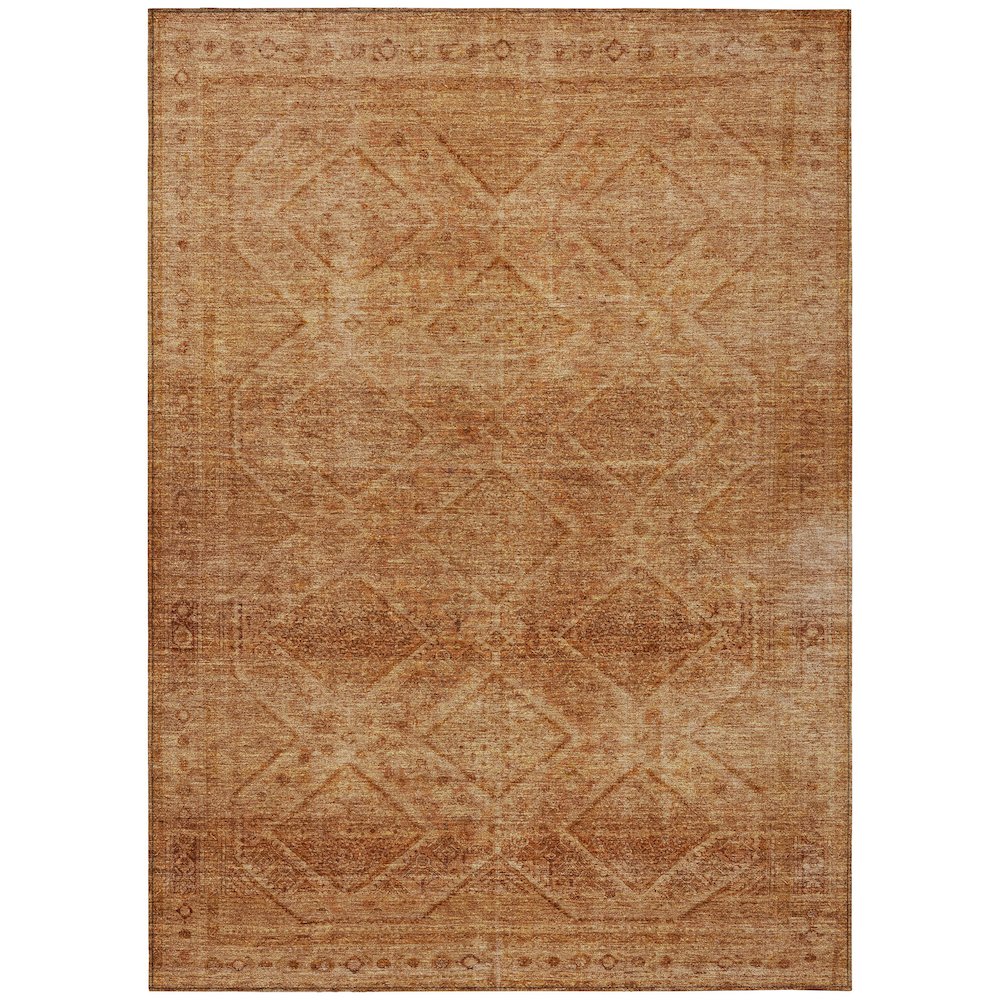 Machine Washable Indoor/Outdoor Chantille ACN2060 Copper 10 x 14 Rug