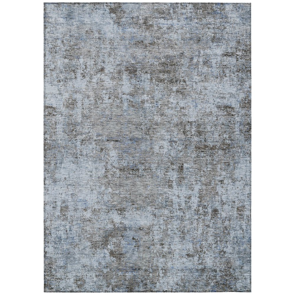 Machine Washable Indoor/Outdoor Chantille ACN2061 Blue 10 x 14 Rug