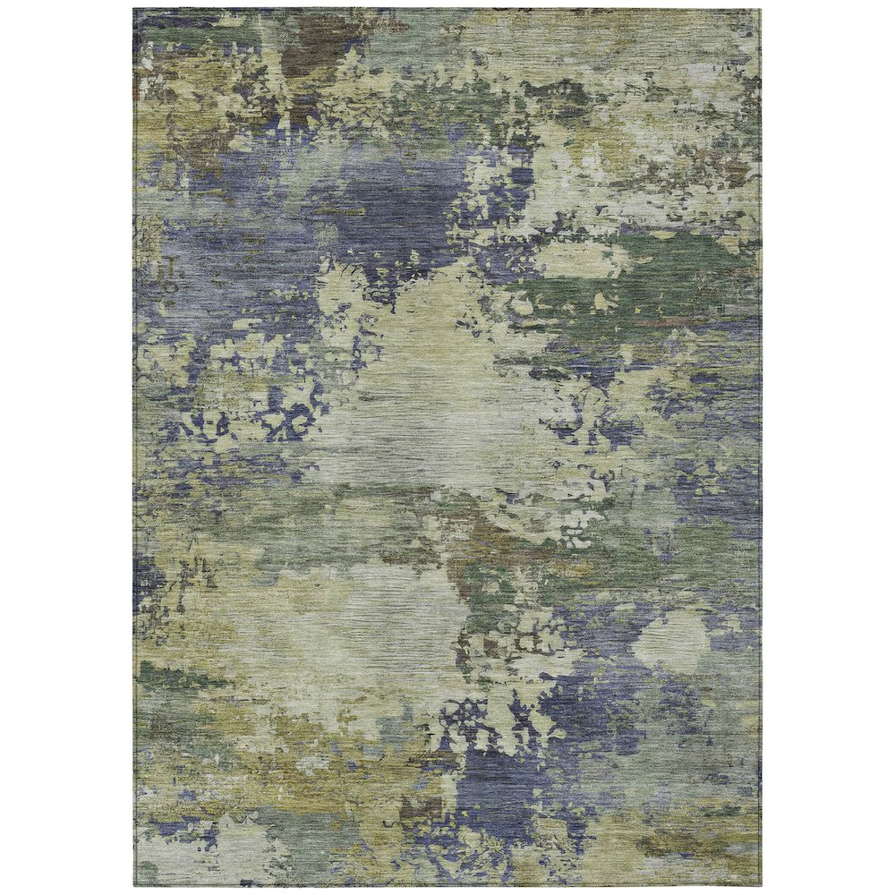 Machine Washable Indoor/Outdoor Chantille ACN2067 Purple 10 x 14 Rug