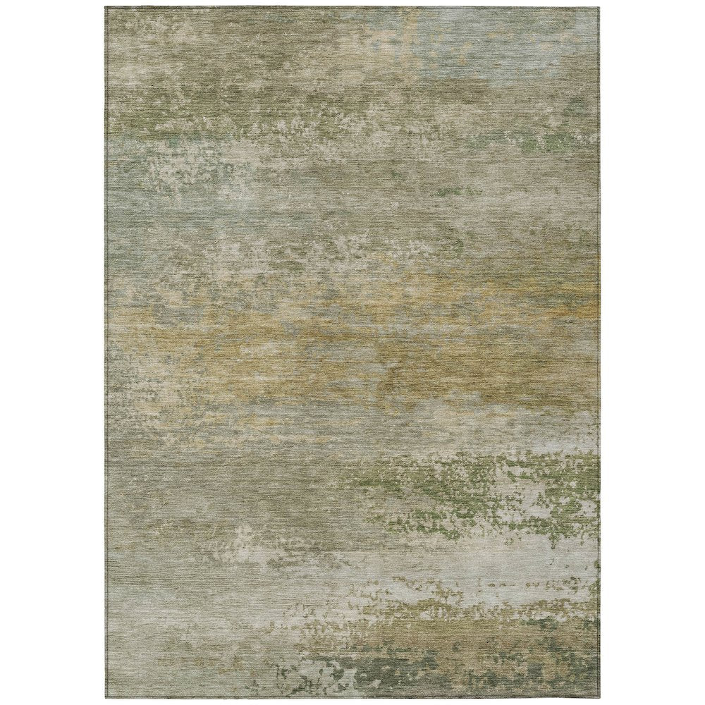 Machine Washable Indoor/Outdoor Chantille ACN2071 Beige 10 x 14 Rug