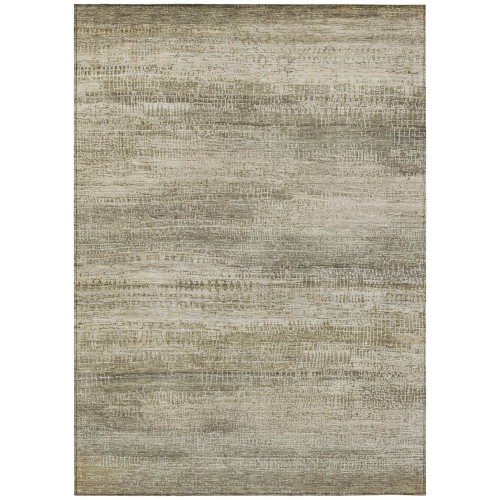 Machine Washable Indoor/Outdoor Chantille ACN2089 Taupe 10 x 14 Rug